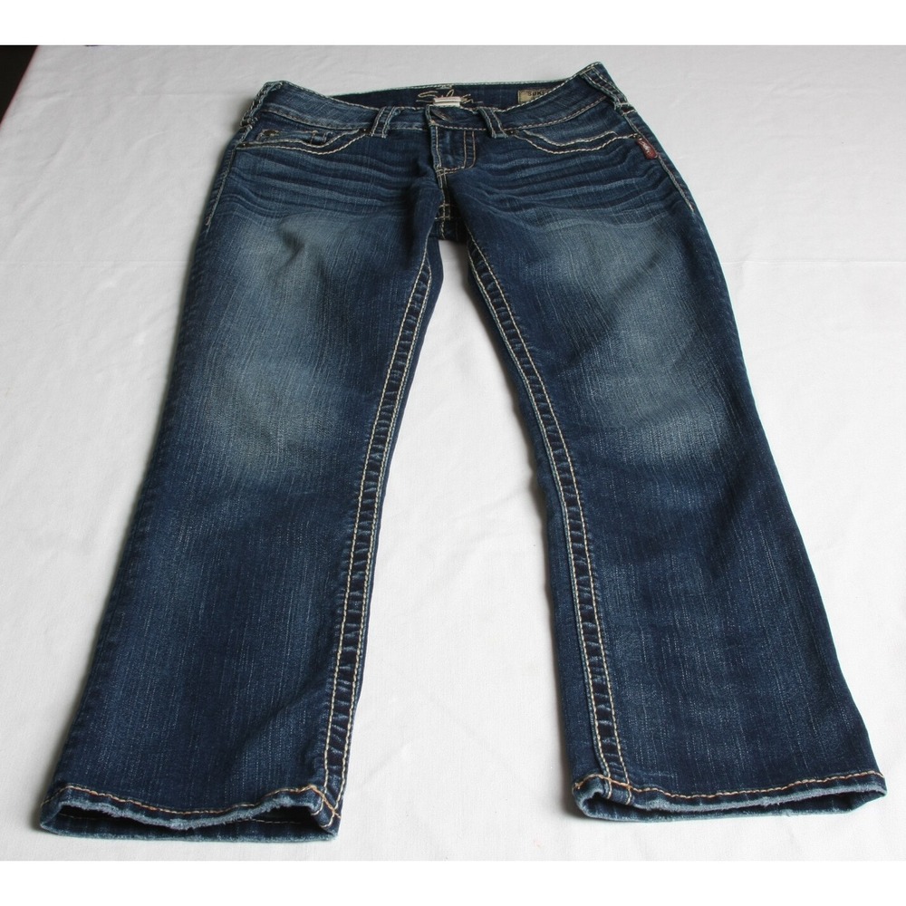 Silver Jeans Suki Capri Jeans Sz 26 (25"x25.5" Actual)